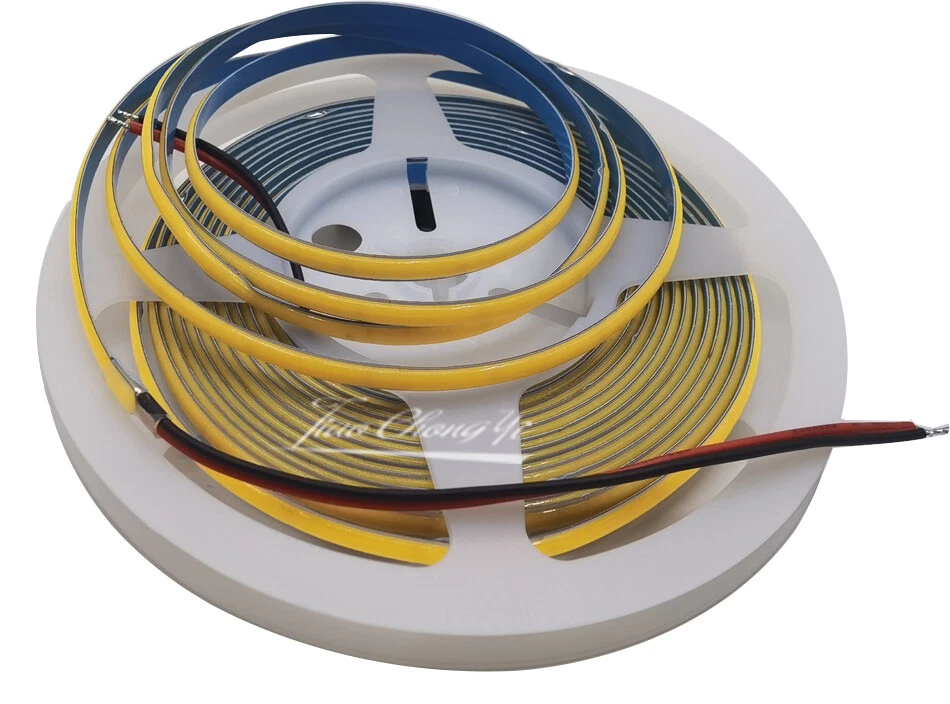 DC 12V 5mm super Thin COB 384leds/m led strip Soft Flexible LED Light Bar White - Image 2 of 4