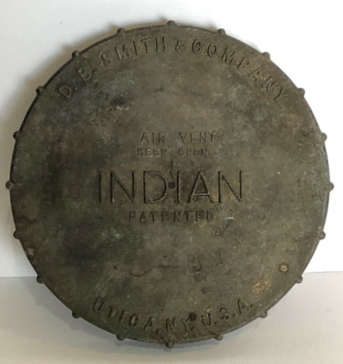 D. B Smith & Co. Air Vent Cap For An Indian #90 Fire Extinguisher VTG Utica, NY