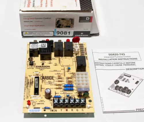 White Rodgers 50A55-743  Goodman  Integrated Furnace Control Board