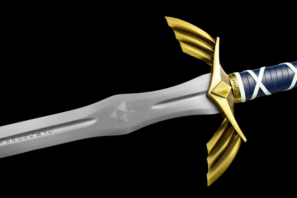 SR 1:1 Tamaño Completo Acero al Carbono Legend of Zelda FULL TANG Master Sword Edición Limitada. Foto 4 de 4