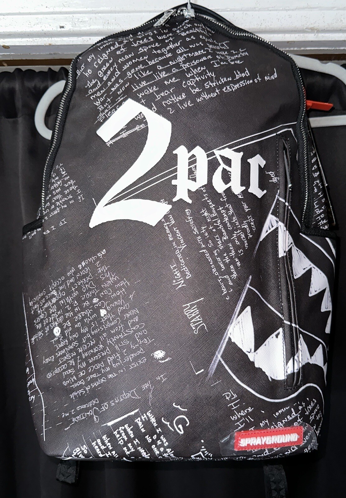 SPRAYGROUND TUPAC 2Pac Backpack Black Laptop Back To School BRAND NEW With Tags eBay