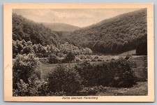 Looking over Hallenberg. Vintage German Postcard