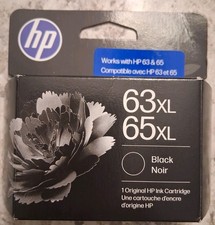 HP 63XL 65XL BLACK GENUINE INK CARTRIDGE EXP 2028 BRAND NEW