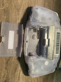Nintendo Gameboy Advance GBA Clear Glacier Blue AGB-001 Tested Working!