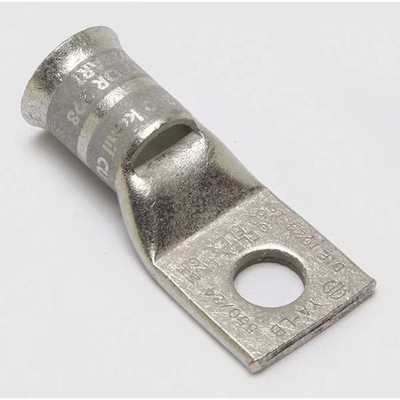 Burndy Ya44lb One-Hole Compression Lug, 750 Kcmil Max, 5/8 In Stud, Standard