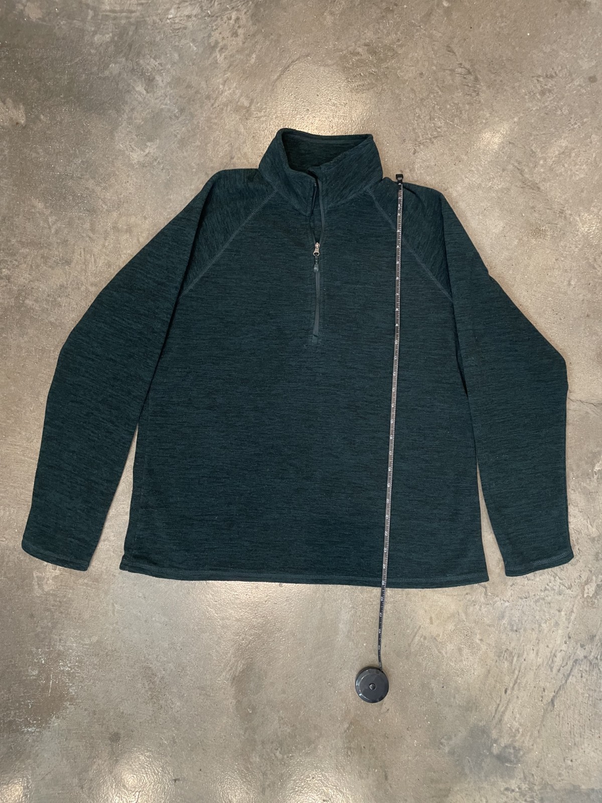 Eddie Bauer Fleece 1/4 Zip Pullover Women L Blue Green Hiking Outdoor Casual thumbnail 6