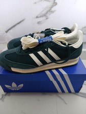 Adidas SL72 Men's Size UK 11 Green White Trainers Brand Boxed Spare White Lases