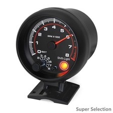 52mm Tachometer 0-8000 RPM Programmable Shift Light For 12V Gasoline Cars