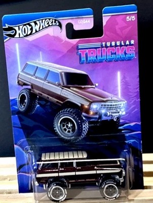 Hot Wheels TUBULAR TRUCKS '88 JEEP WAGONEER Brown 1:64 (Last One Get It Quick )