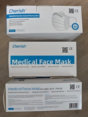 150 Cherish Medizinische Schutzmasken Gesichtsmasken OP Mundschutz Maske