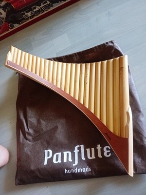 Plaschke S25G Panflöte G-Dur, 25 Rohre, Holzschuh, Schilf, Elektronisch Gestimmt
