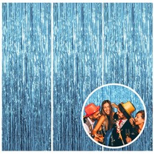 3 Pack Blue Backdrop Party Streamers Ocean Themed Decor Birthday Party Decora...