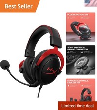 Cloud II Cuffie da Gioco - 7.1 Surround Sound - Cuscinetti Auricolari in Memory Foam - Durevoli...