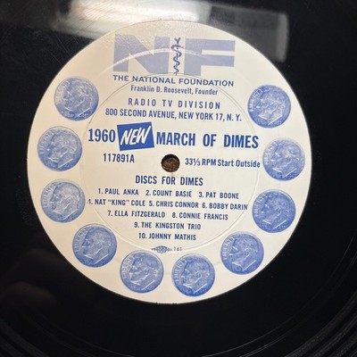 Nat King Cole Ella Fitzgerald Baise Radio Spots 1960 12  Transcription Bx14