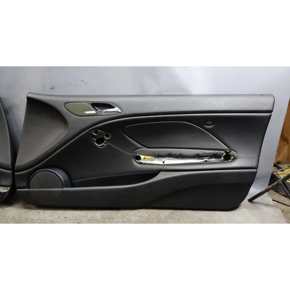Damaged 00-06 BMW E46 3-Series 2door M3 Interior Door Panel Pair Black Napa OEM - Image 2 of 4