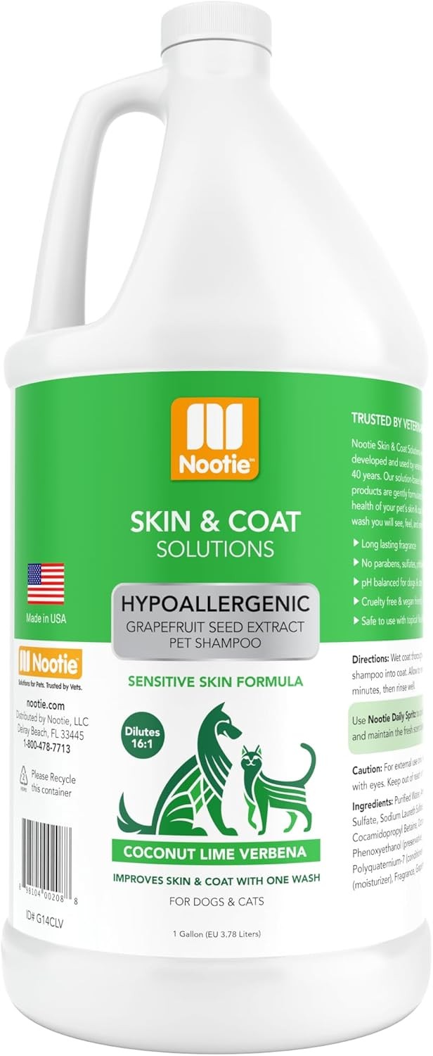 Nootie - Pet Shampoo for Sensitive Skin - 128 Fl Oz (Pack of