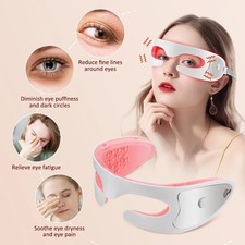 Electric LED Red Light Therapy Eye Mask with Vibration Massage Relieve Fatigue