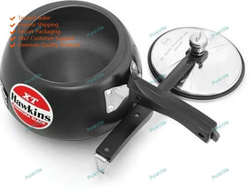 Hawkins Pressure Cooker Contura Anodized Extra Thick Base for Induction 3 Litres