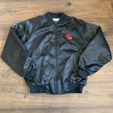 Vintage Mac Tools NASCAR Racing Satin Bomber Jacket 90s Size L 42-44 Made in USA