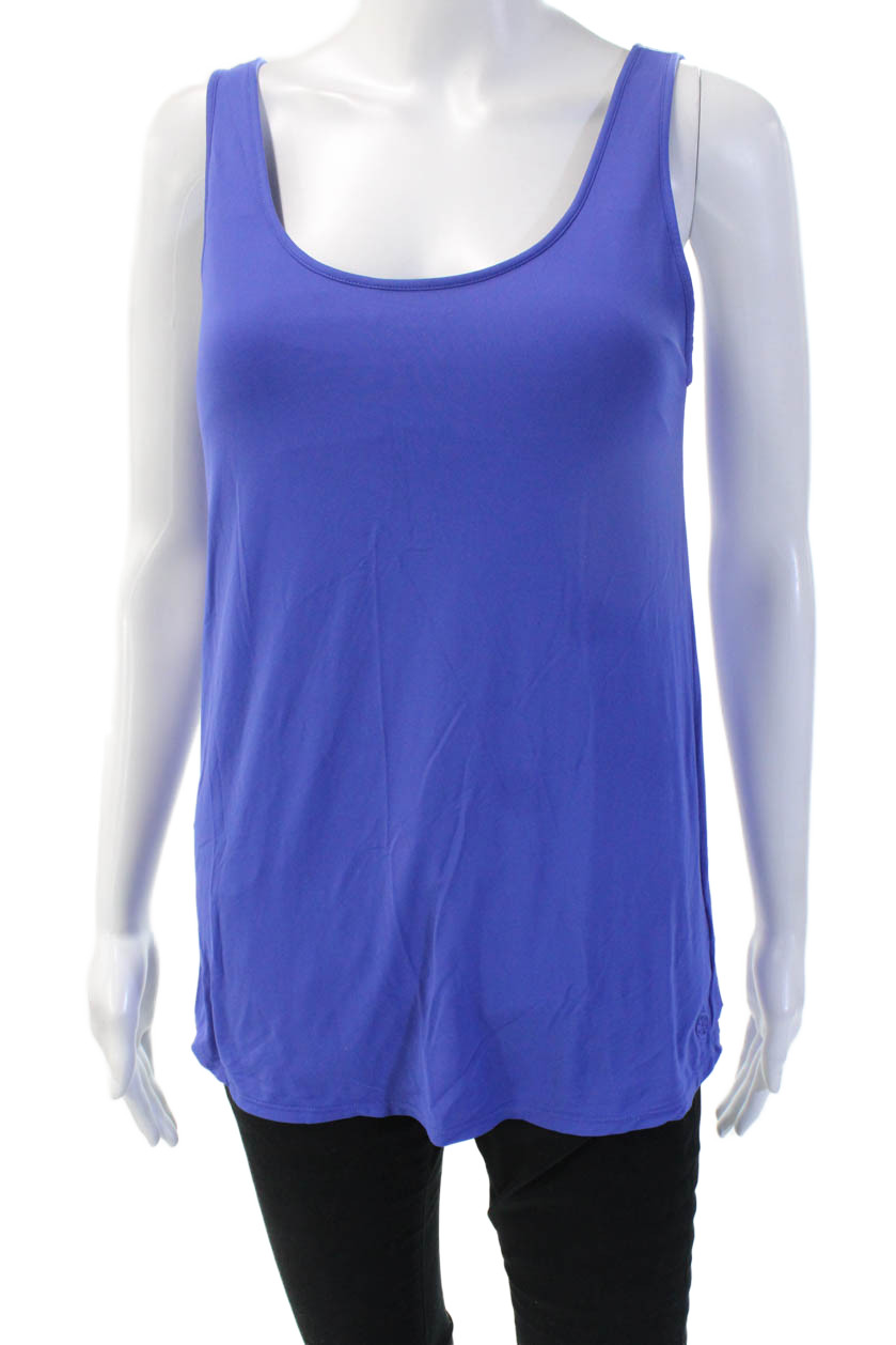 Lilly Pulitzer Womens Basic Solid Blue Sleeveless… - image 1
