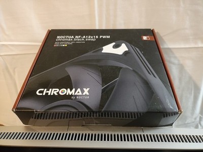 Noctua NF-A12x15 PWM chromax.Black.swap, Premium Quiet Slim Fan, 4-Pin 120x15mm
