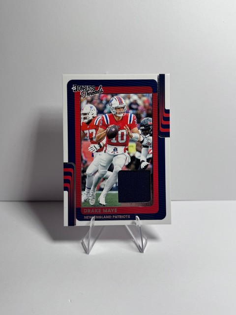 2025 Donruss #DTH-DME Drake Maye Donruss Threads