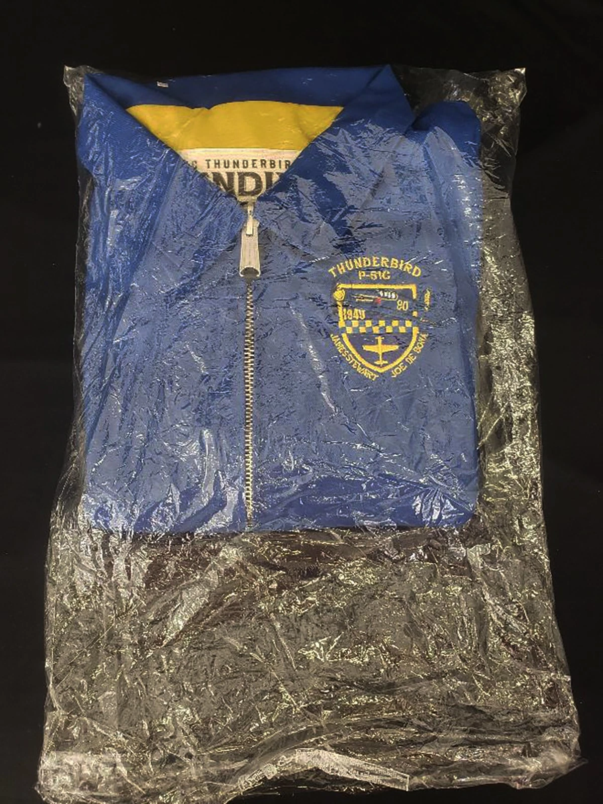 Barnstormer Thunderbird Bendix Air Racing Jacket Blue Unused P-51C Mustang - product detail image 5