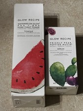 Lot Glow Recipe Watermelon Glow PHA BHA Pore-Tight Toner 5 Oz Peptide Mucin