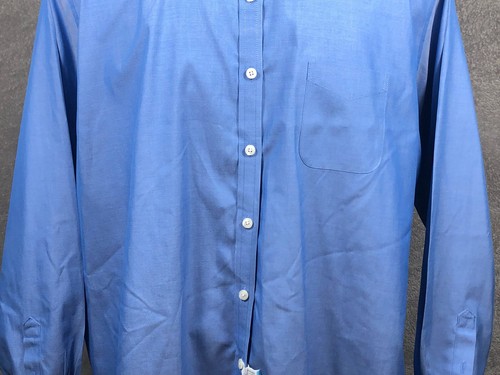 Vtg L.L. Bean Tommy Hilfiger Shirt Men 15.5 M Peach Blue Original Oxford Preppy - Picture 5 of 20