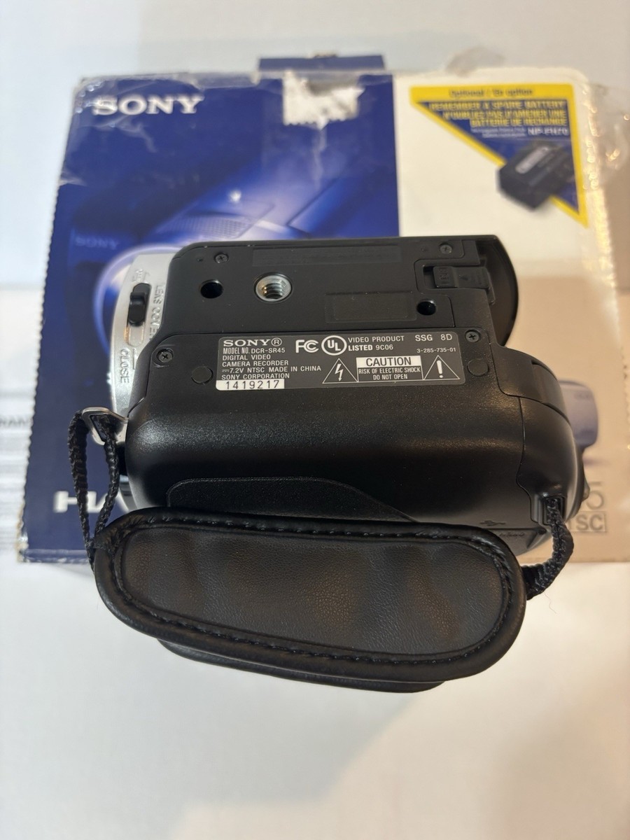 Sony DCR-SR45 30 GB Camcorder - Black/Silver for sale online | eBay