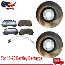 Fits For 2016-2023 Bentley Bentayga New Front Brake Pads & Rotors 4M0615301AR