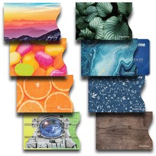 8 RFID Blocking Sleeves, Credit Card Protector, Anti-Theft Multicolor