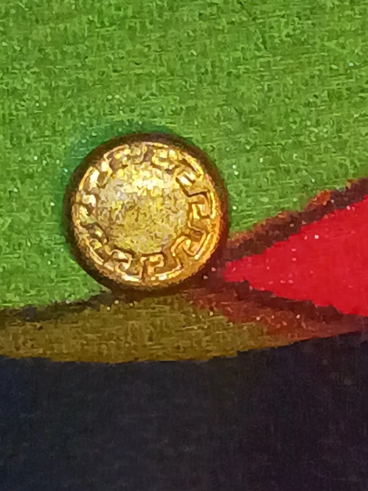 Gafas de tela con patrón colorido psicodélico vintage de los años 60 estuche rígido cierre a presión Foto 3 de 4