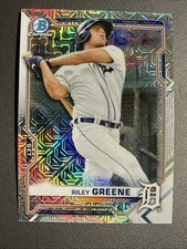 2021 Bowman #BCP-4 Riley Greene Chrome Prospects Mojo Refractor