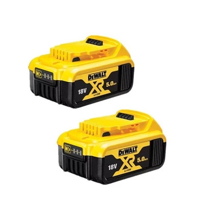 Two Pack Tool Li-lon Battery For Dewalt 18V 5.0AH Battery