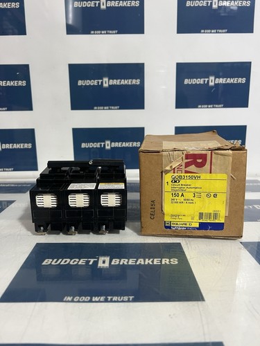 Square D QOB3150VH 150A 3P 240V Leitungsschutzschalter Fabrikneu in versiegelter Verpackung