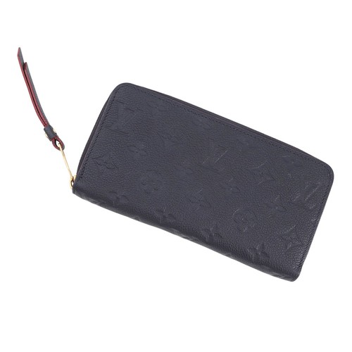 LOUIS VUITTON Zippy Wallet Monogram Empreinte Leather Marine Rouge M62121