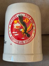 Oktoberfest 1971 selten Ramstein Air Base Bierkrug 0,5 L Officiers Open ness