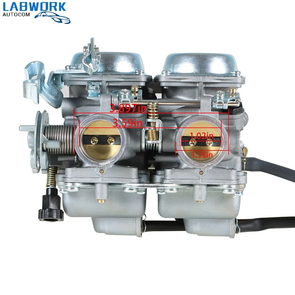 Juego de cámara de carburador doble ASSY para Honda Rebel 250 CMX250C CMX 250 CA250 Foto 2 de 4