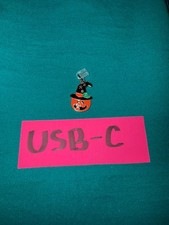 Halloween Pumpkin USB-C Port Accessory Charm