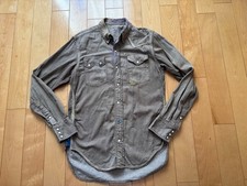 KAPITAL KOUNTRY Embroidered Denim Shirt Khaki 3 Used JAPAN