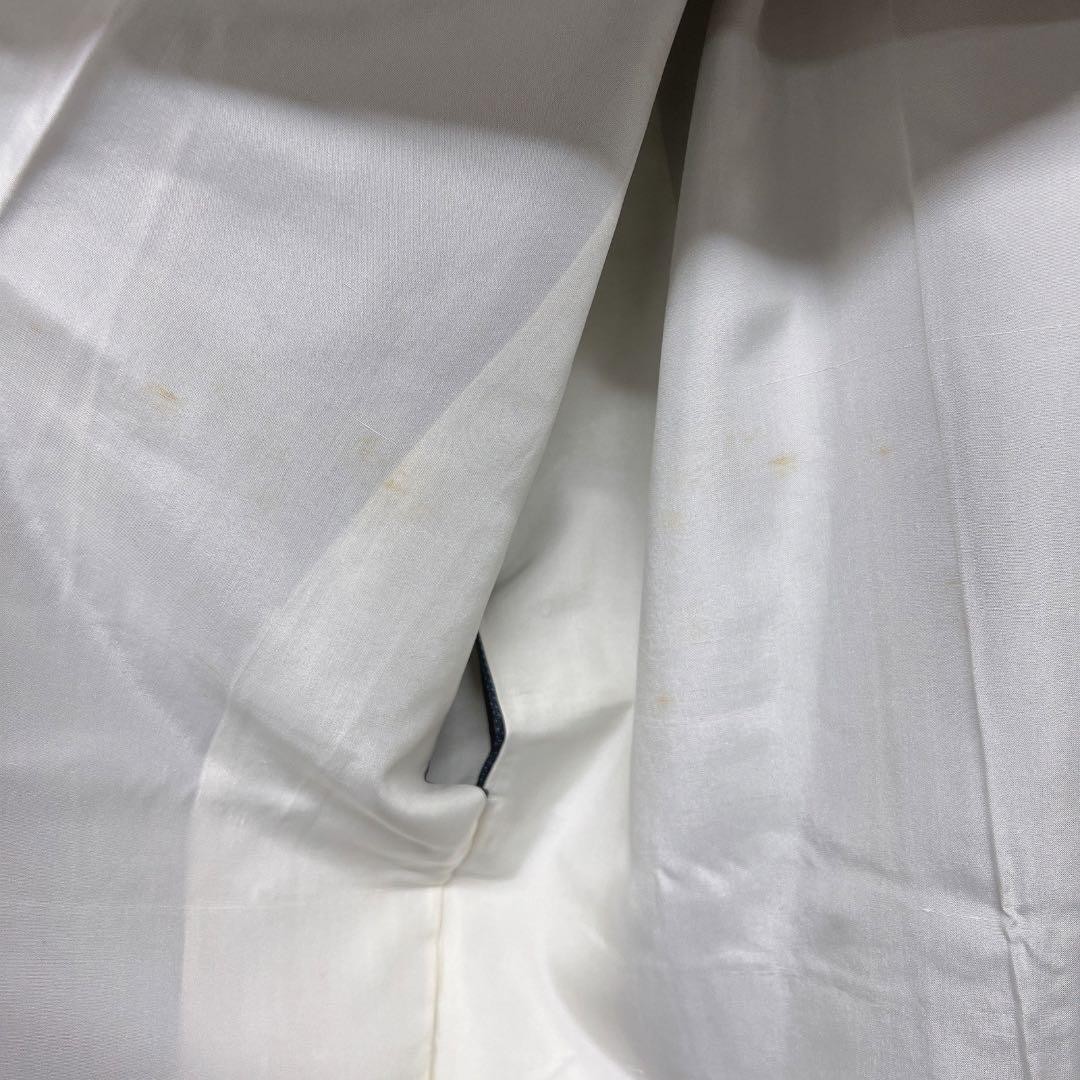 Aizen Leaf Flower Pattern Kimono Small Crest Used… - image 10