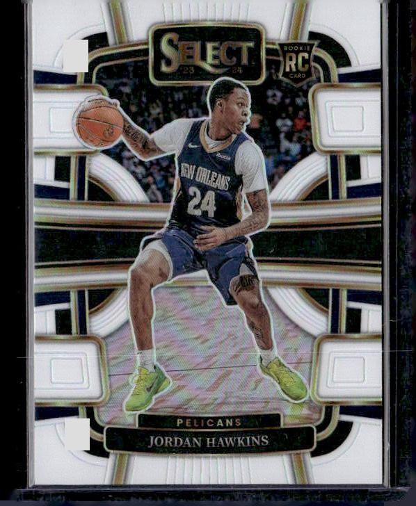 2023-24 Panini Select #72 Jordan Hawkins White Prizms #/149