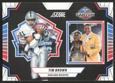 2025 Score Men of Canton Tim Brown Football Card #20 - Oakland Raiders