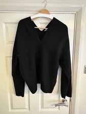 Arket Black Wool Blend Jumper Size M