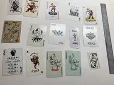 Single Swap Playing card Jokers Mixed lot of 15 Joker