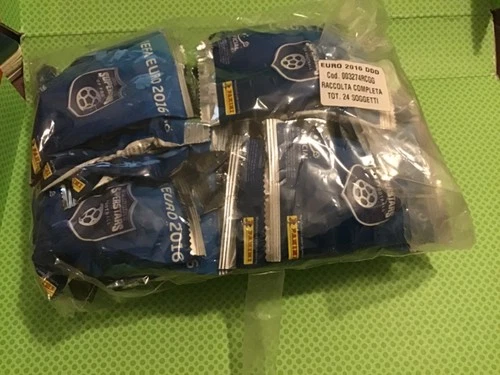 PANINI UEFA EURO 2016 FRANCE 🇫🇷 # SET COMPLETO 24 BOMBERINI ANCORA IMBUSTATI