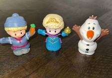 Little People Disney Frozen Figures Kristoff Elsa Olaf Set Fisher-Price