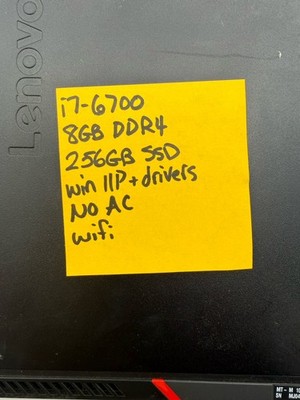 Lot Of 3 Lenovo ThinkCentre M700 Micro i7-6700 8GB DDR4 256 SSD