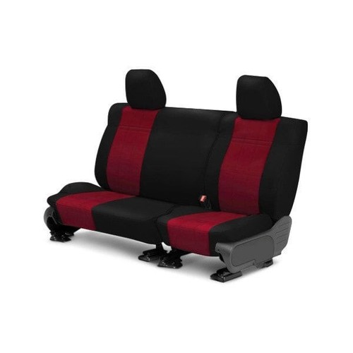 For Mini Cooper 11 CalTrend NeoSupreme 2nd Row Black & Red Custom Seat Covers